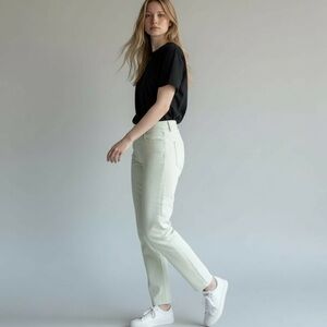 NWT Maison Scotch~Scotch & Soda Pale Mint Skinny Jeans size 28Tall